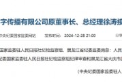 人民日報(bào)數(shù)字傳播有限公司原董事長、總經(jīng)理徐濤接受審查調(diào)查
