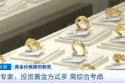 品牌金飾每克價格超860元 投資黃金需注意什么？專家分析