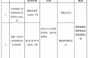 中信保誠人壽威海中心支公司被罰23萬元：虛構(gòu)中介業(yè)務(wù)套取費(fèi)用、虛列經(jīng)營費(fèi)用