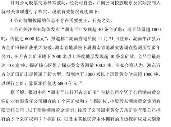 一地發(fā)現(xiàn)超40條金礦脈，這只黃金股躺贏？公司最新回應(yīng)！AI醫(yī)療有新利好